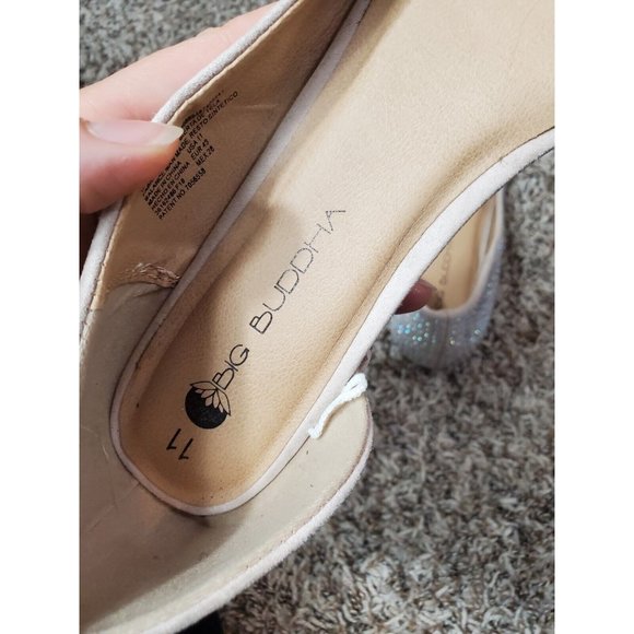 Big Buddha Sparkly Pink Pointed Toe Slip On Flats Sz 11 - Picture 10 of 10